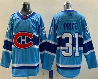 Men's Montreal Canadiens #31 Carey Price Blue 2022 Reverse Retro Stitched Jersey,We sell and wholesale Men's Montreal Canadiens #31 Carey Price Blue 2022 Reverse Retro Stitched Jersey on line form chian!